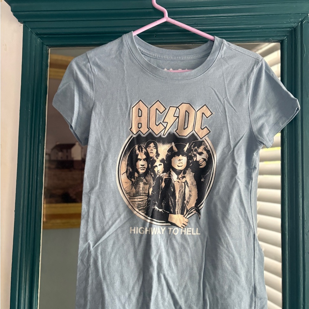 AC/DC Kids Light Blue Highway to Hell T-Shirt